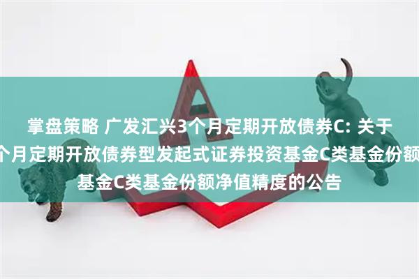 掌盘策略 广发汇兴3个月定期开放债券C: 关于提高广发汇兴3个月定期开放债券型发起式证券投资基金C类基金份额净值精度的公告